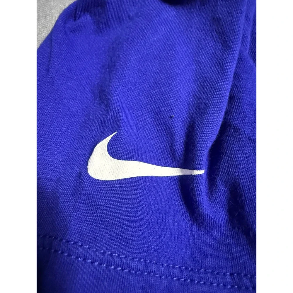 Nike T-Shirt Women Medium Blue Good NY Giants Just Do It Graphic Tee NFL